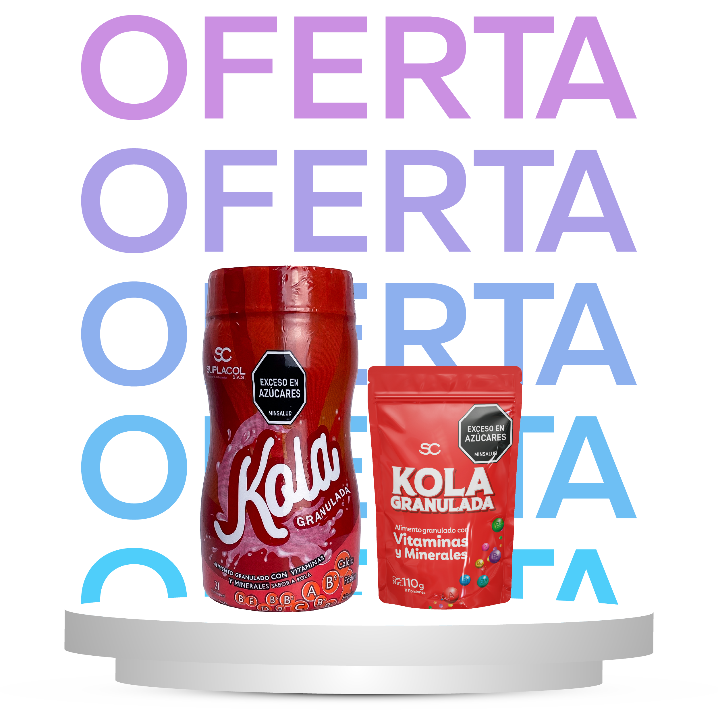 Kola Rasedul Oferta kola granulada 210 g + kola Granulada 110 g – Grupo Suplacol
